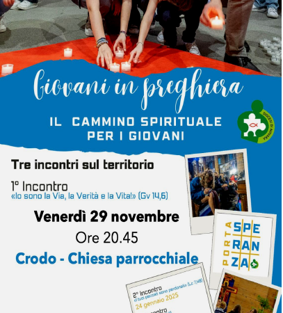 Venerdì 29 novembre 2024 – Giovani in preghiera – Il cammino spirituale per i giovani